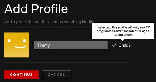 add netflix kids profile