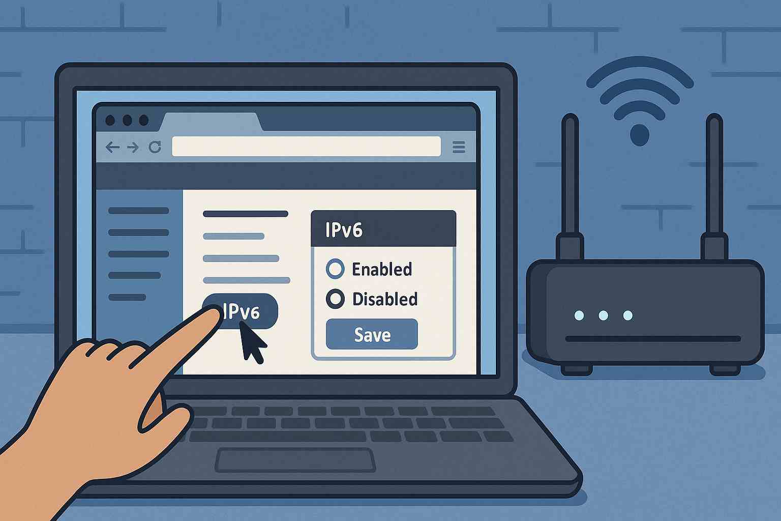 disable ipv6 in router