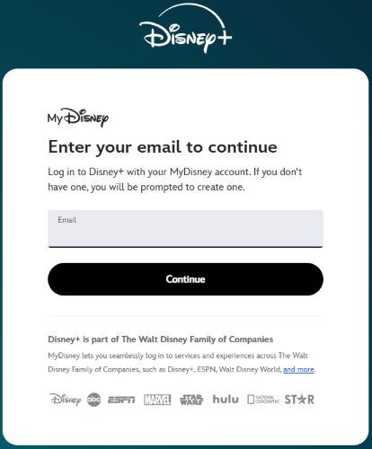 disney plus sign up page
