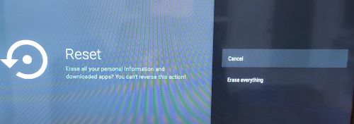 factory reset hisense smart tv