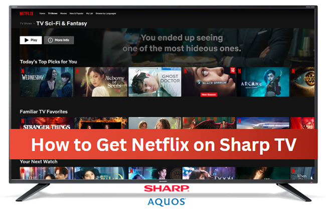 get netflix on sharp aquos smart tv