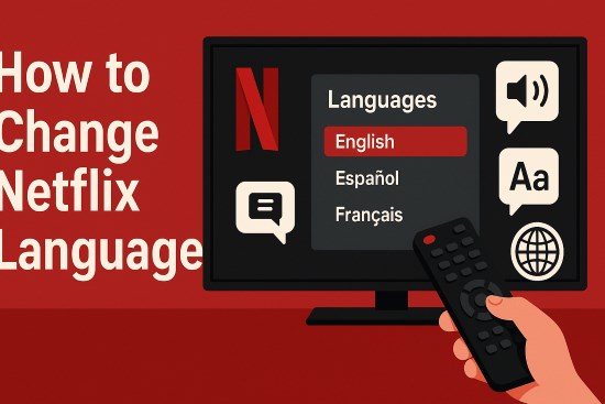 how to change netflix language