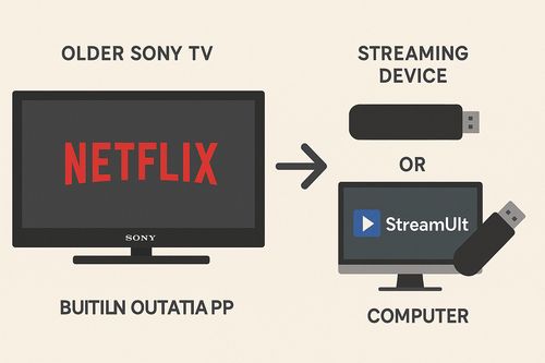 how to stream netflix on older sony tv