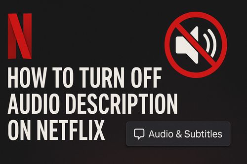 how to turn off audio description on netflix