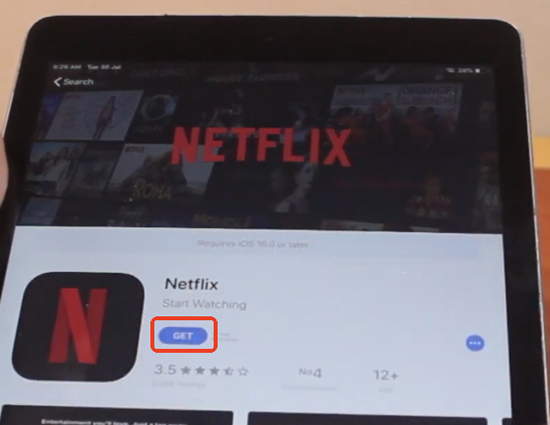 install netflix on ipad