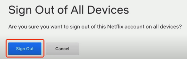 log netflix out of all devices web browser