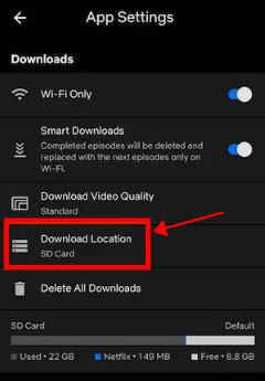 netflix android app download location