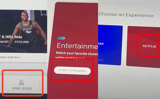 watch netflix on peloton entertainment