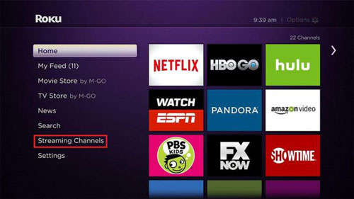 add netflix from roku streaming channels