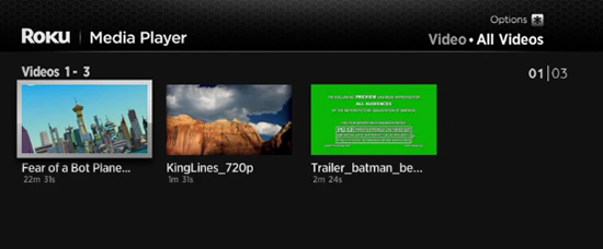 play netflix video via roku media player