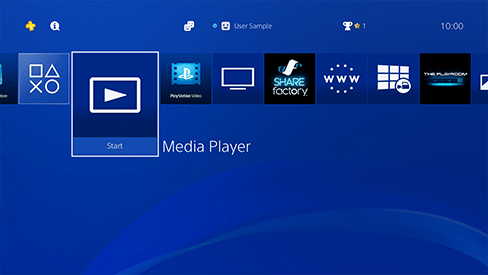 play netflix offline on playstation via media player