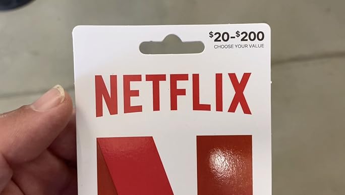 pyhsical netflix gift card