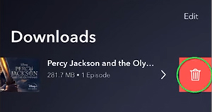 remove disney plus downloads