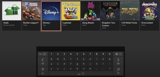 search disney plus in xbox