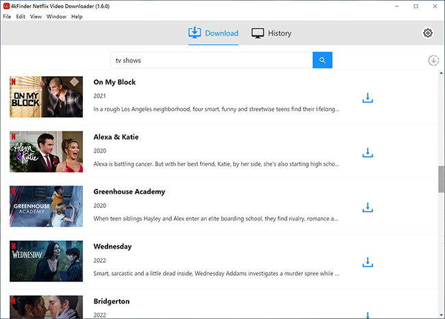 search netflix video in 4kfinder