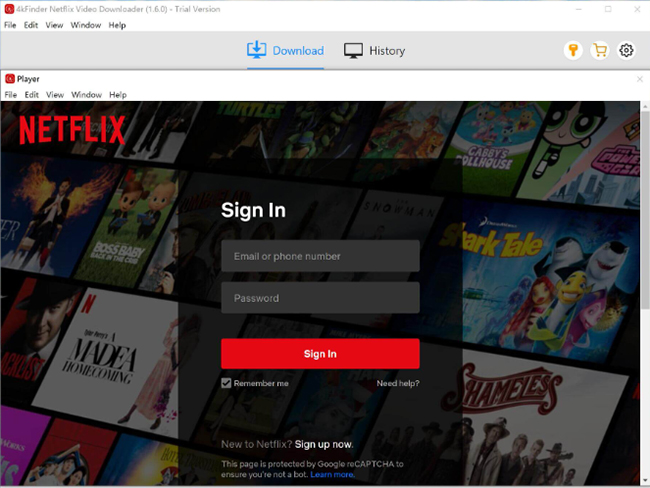 sign in netflix within 4kfinder