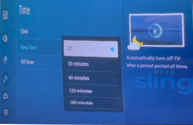 set a netflix sleep timer on tv