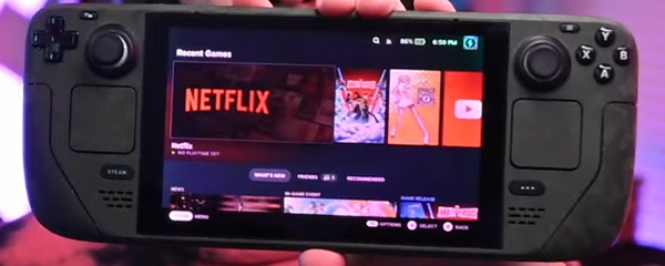 stream netflix on steam deck