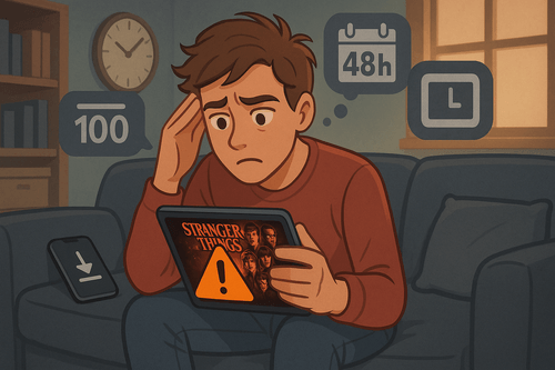the limit of downloading stranger things season 5 with official download method